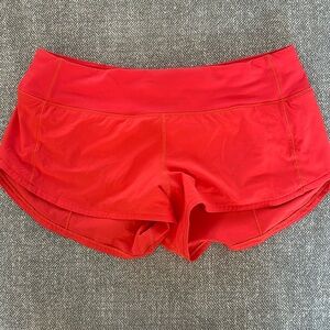Red Speed Up Low-Rise Lined Short 2.5"